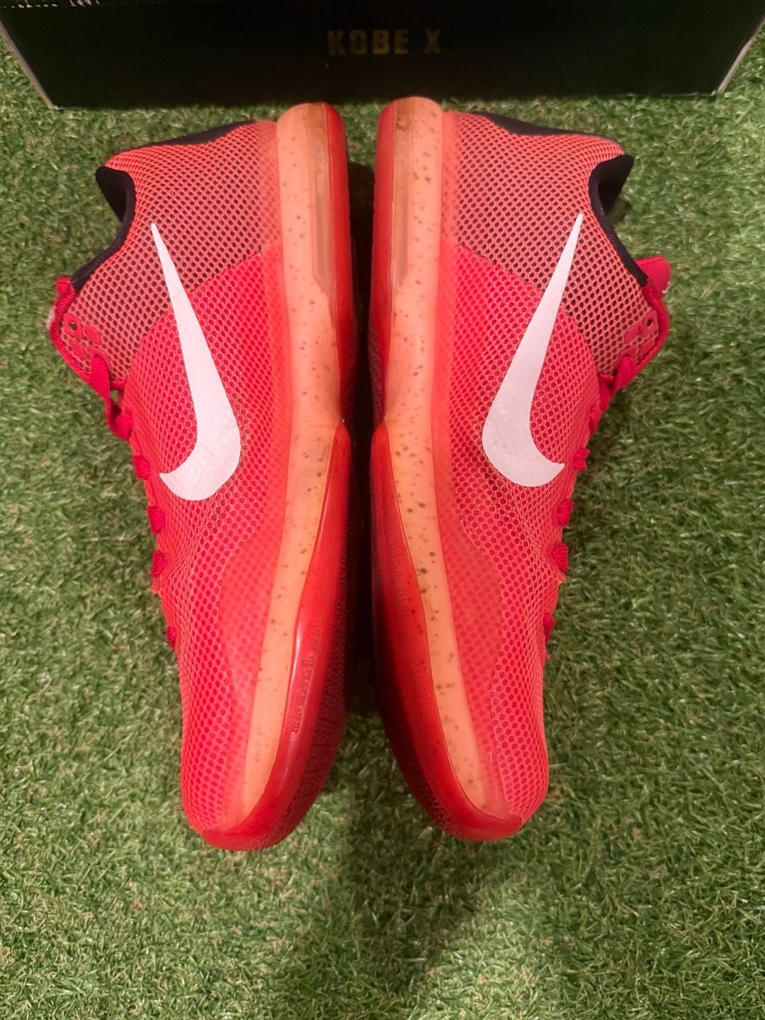 Nike Kobe X Size 10 Red Hot Lava Majors Basketball Shoes 10