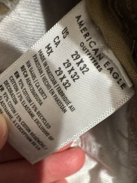 American Eagle Outfitters Cargo Pants Size 29x32 Khaki Flex Cotton
O887 7