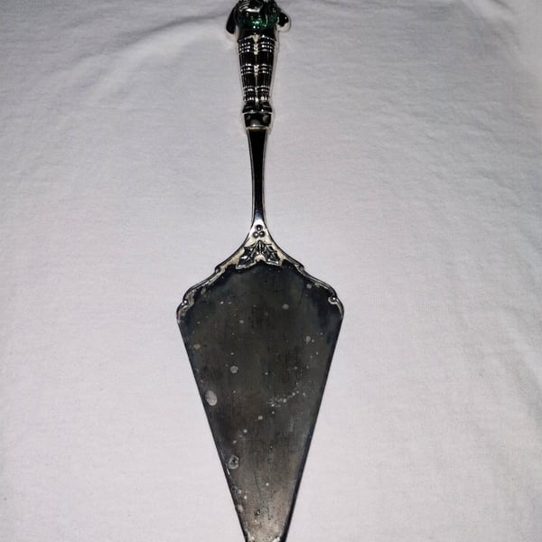 Reed & Barton Christmas Chef Cake Pie Server Silver Plated