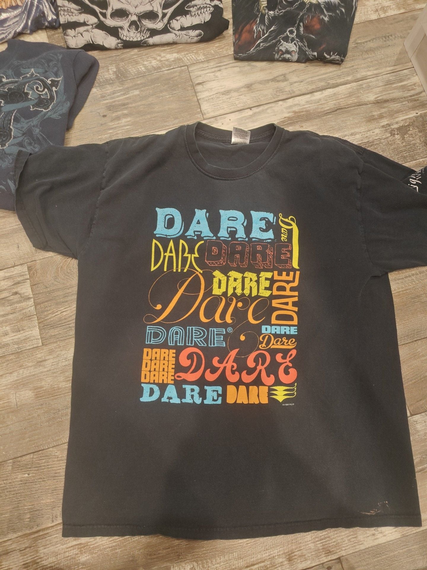 Vintage 1980's KEEP KIDS OFF DRUGS DARE T-Shirt Mens S-FRUIT OF THE LOOM T429 2