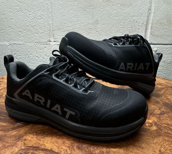 Ariat Outpace Composite Toe Safety Shoe Size 7.5B Black 2