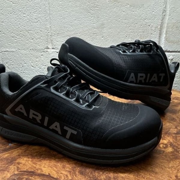 Ariat Outpace Composite Toe Safety Shoe Size 7.5B Black