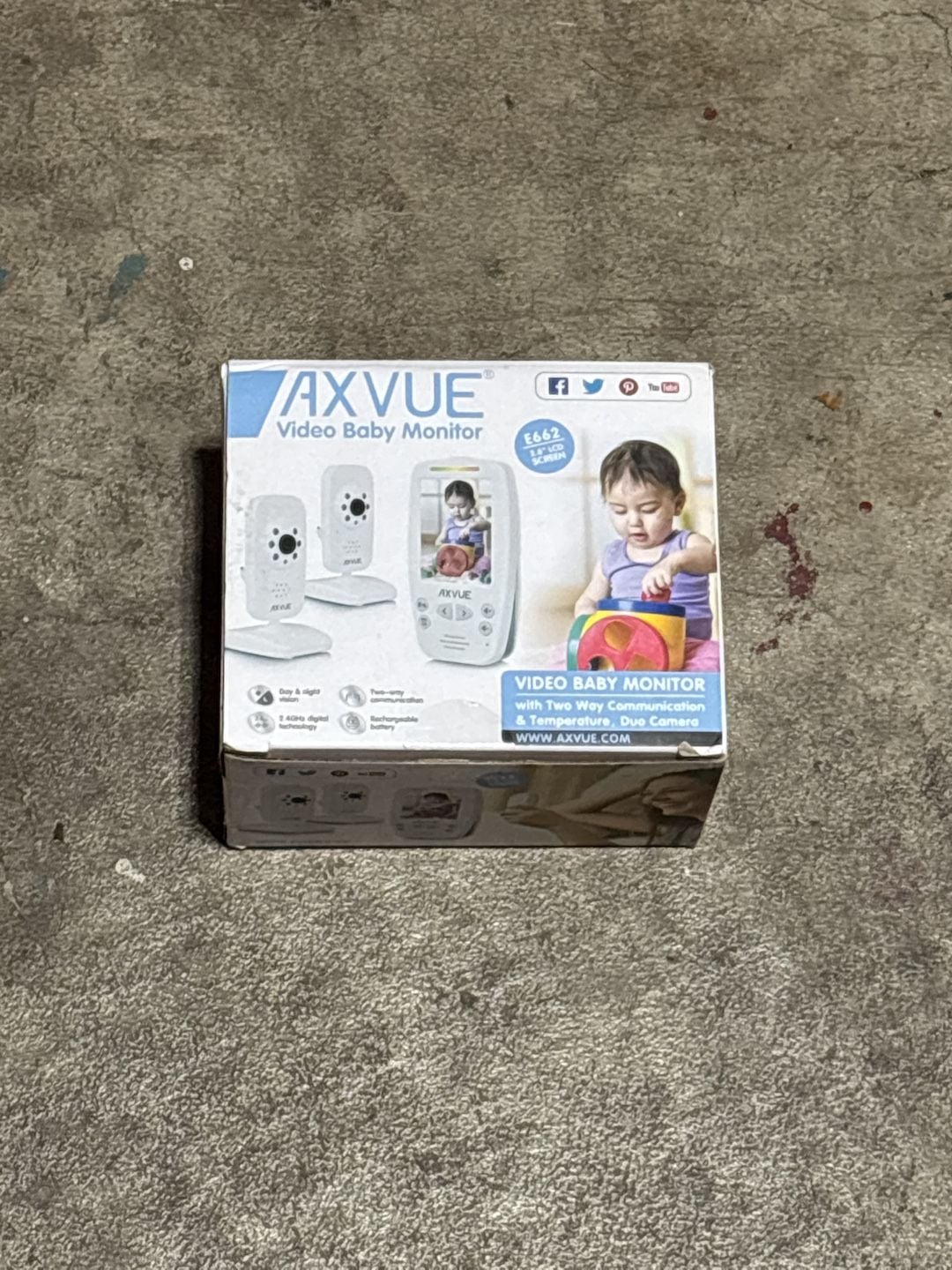 Axvue E662 Video Baby Monitor Duo Camera 1