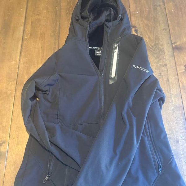 Spyder Softshell Hooded Jacket Black