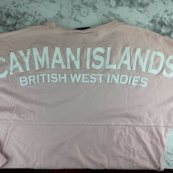 Spirit Jersey Cayman Islands British West Indies Size XS Pink Long Sleeve