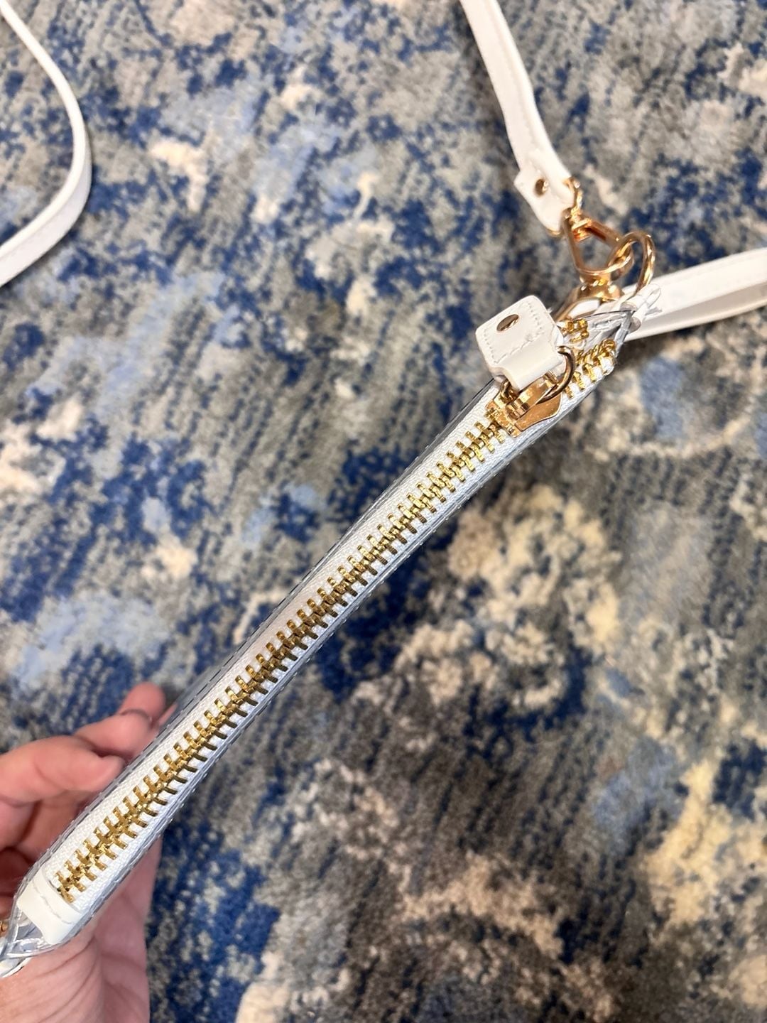 Clear Transparent Stadium Approved Crossbody Bag White 4