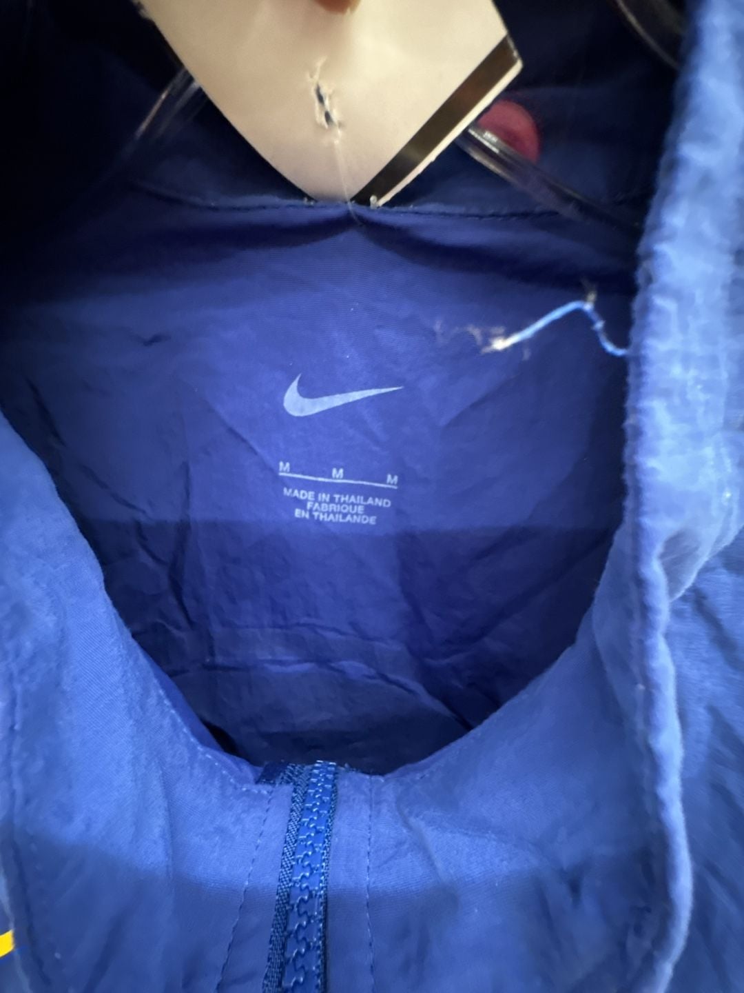 Nike Golden State Warriors Jacket Size M Blue Full-Zip Track Windbreaker 7