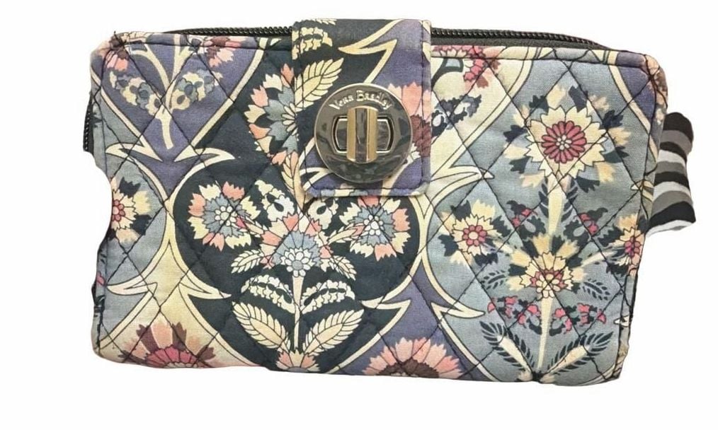 Vera Bradley Charmont Meadow RFID Turnlock Quilted Wallet Floral 2