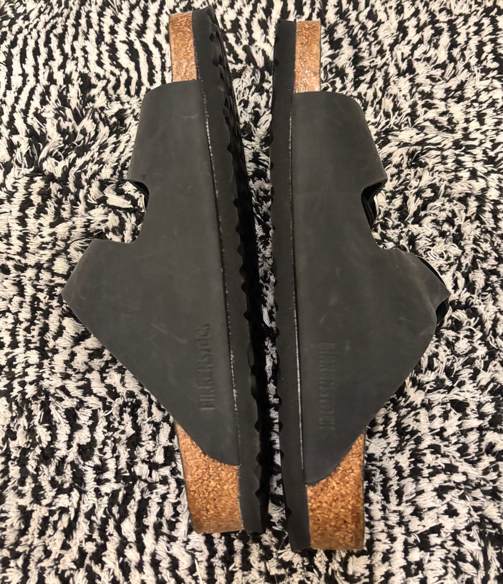 Birkenstock Arizona Big Buckle Size 40 Black Oiled Leather Sandals 4