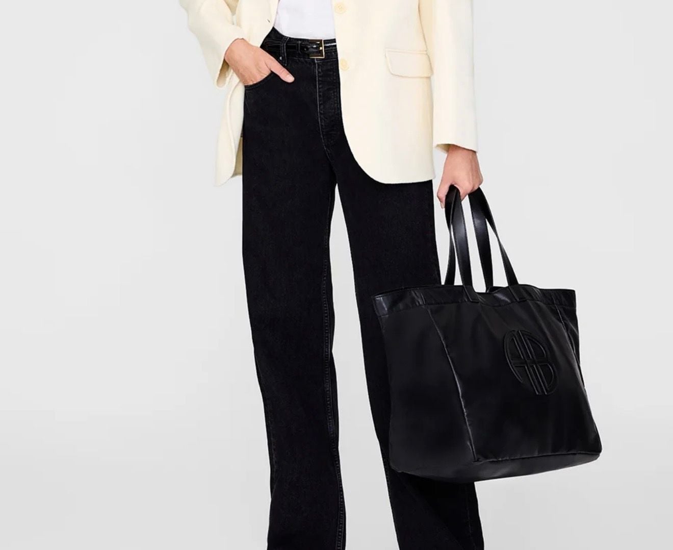 Anine Bing Rio Tote Bag Black 6
