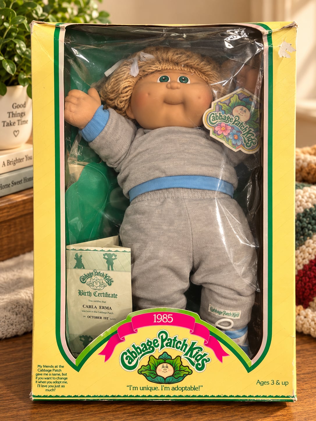 Coleco Cabbage Patch Kids Doll 1985 Carla Erma in Box 1