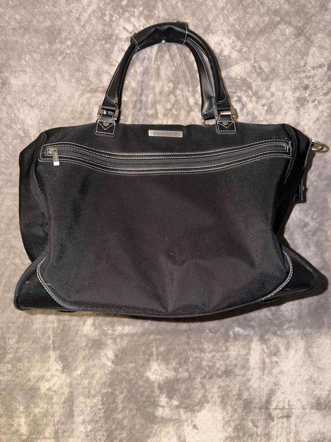 Kenneth Cole New York Laptop Tote Bag Black Nylon 3
