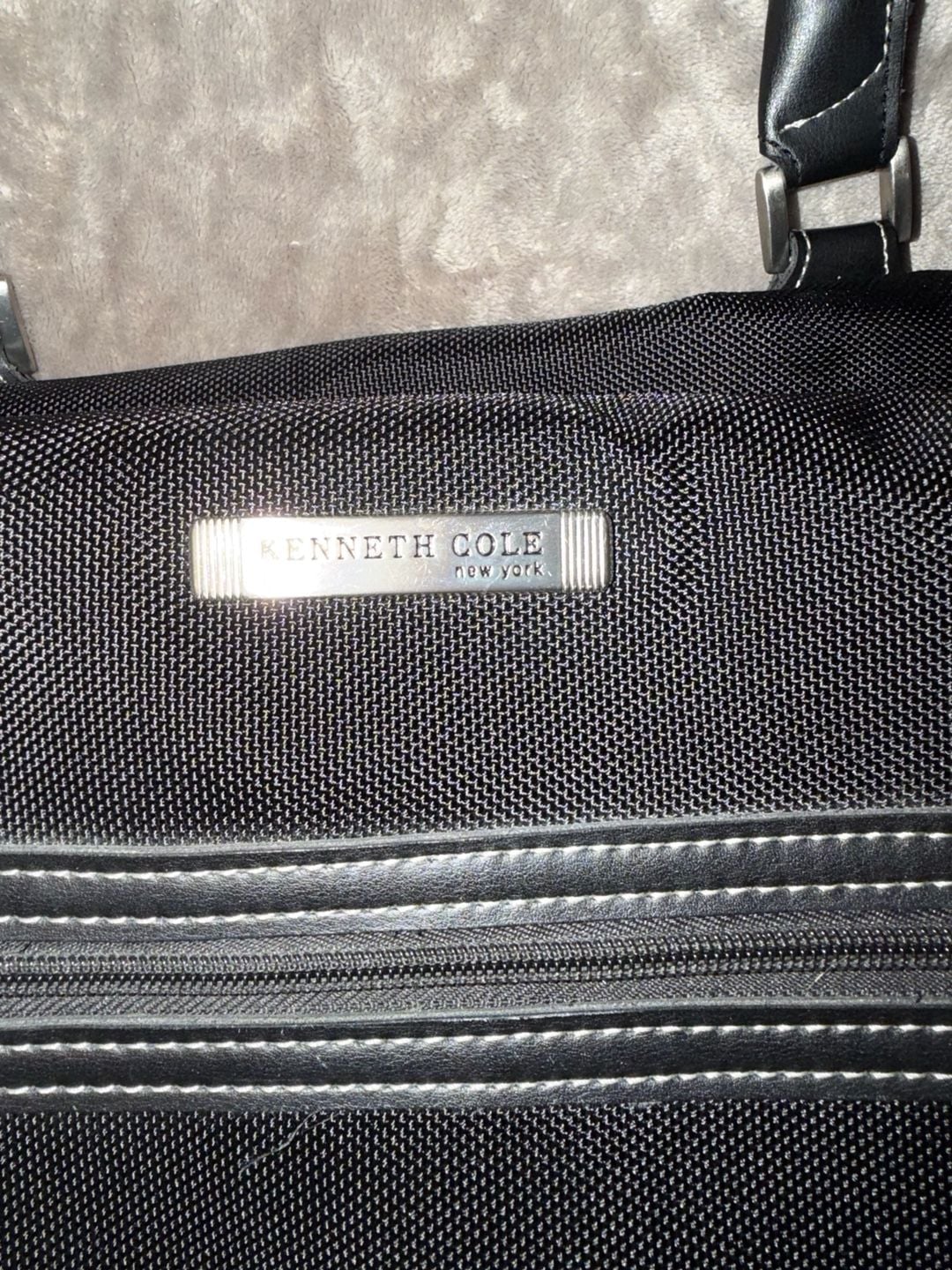 Kenneth Cole New York Laptop Tote Bag Black Nylon 4