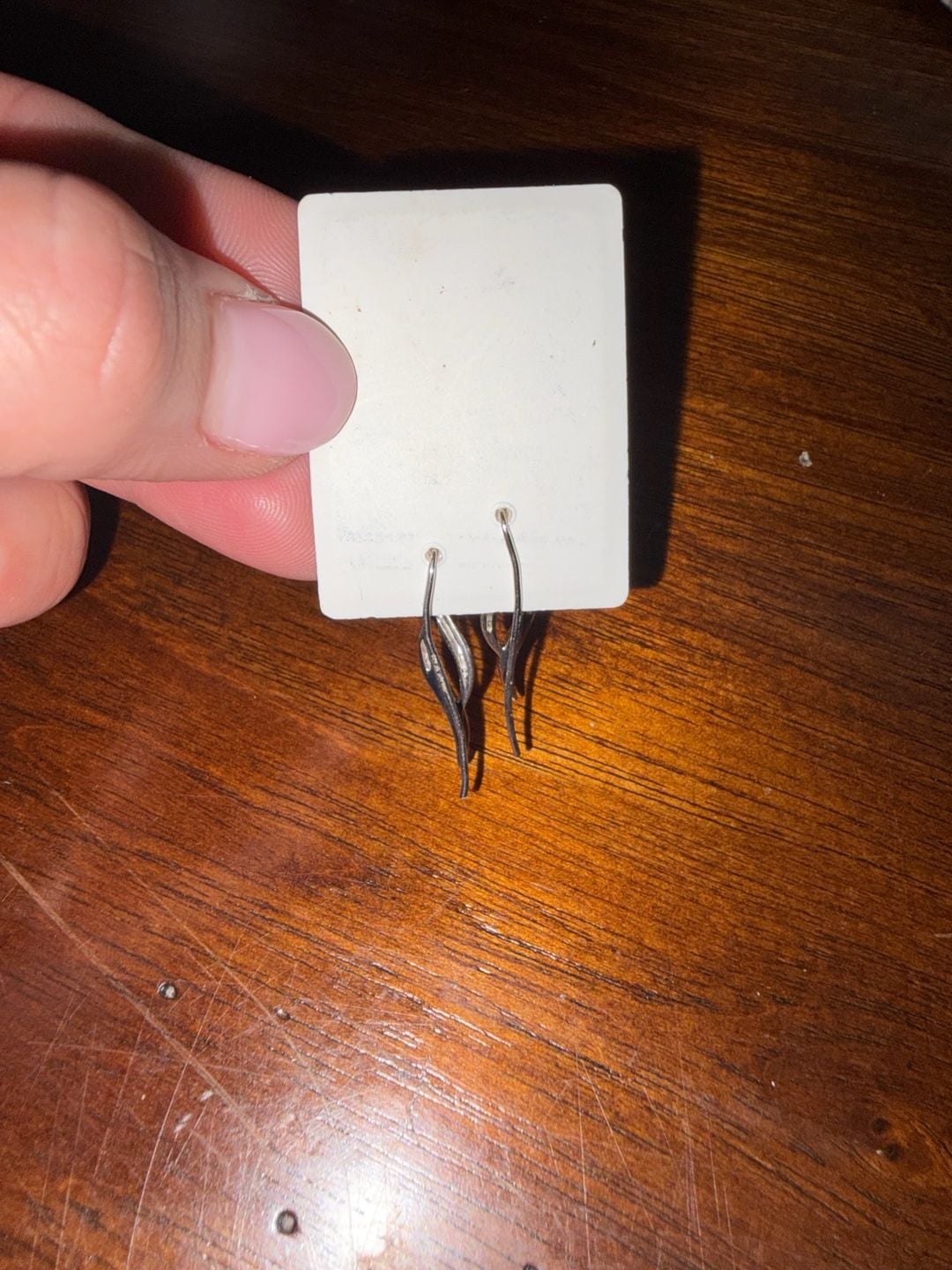 José Jay The Ear Pin Sterling Silver Two Tone Earrings Vintage 6