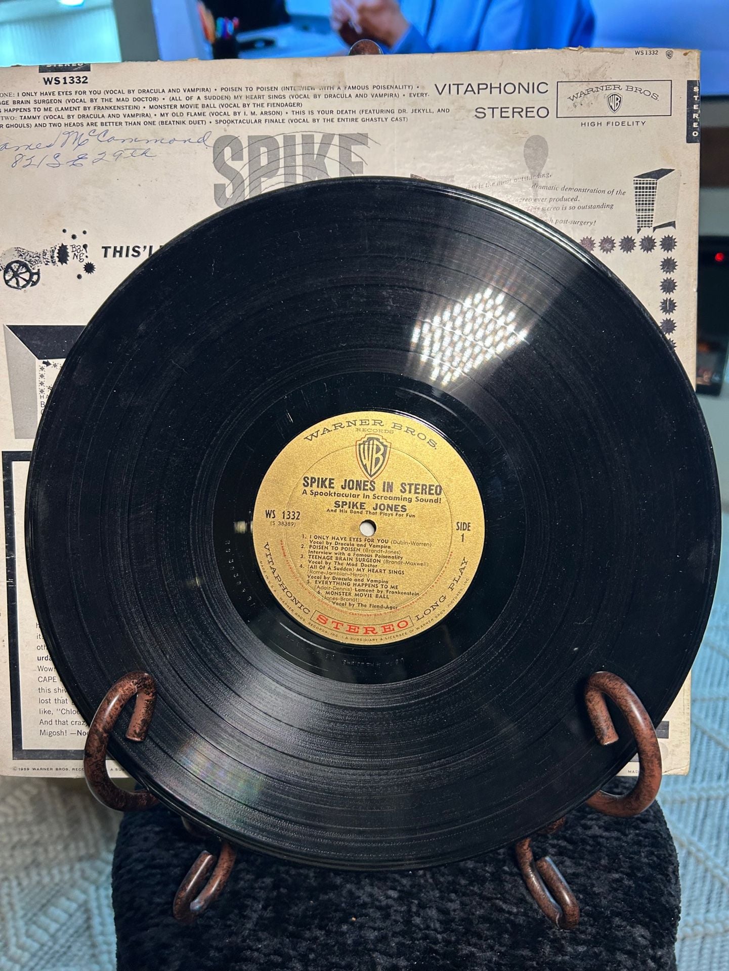 Spike Jones in Stereo LP Vinyl Record 1959 Warner Bros 5