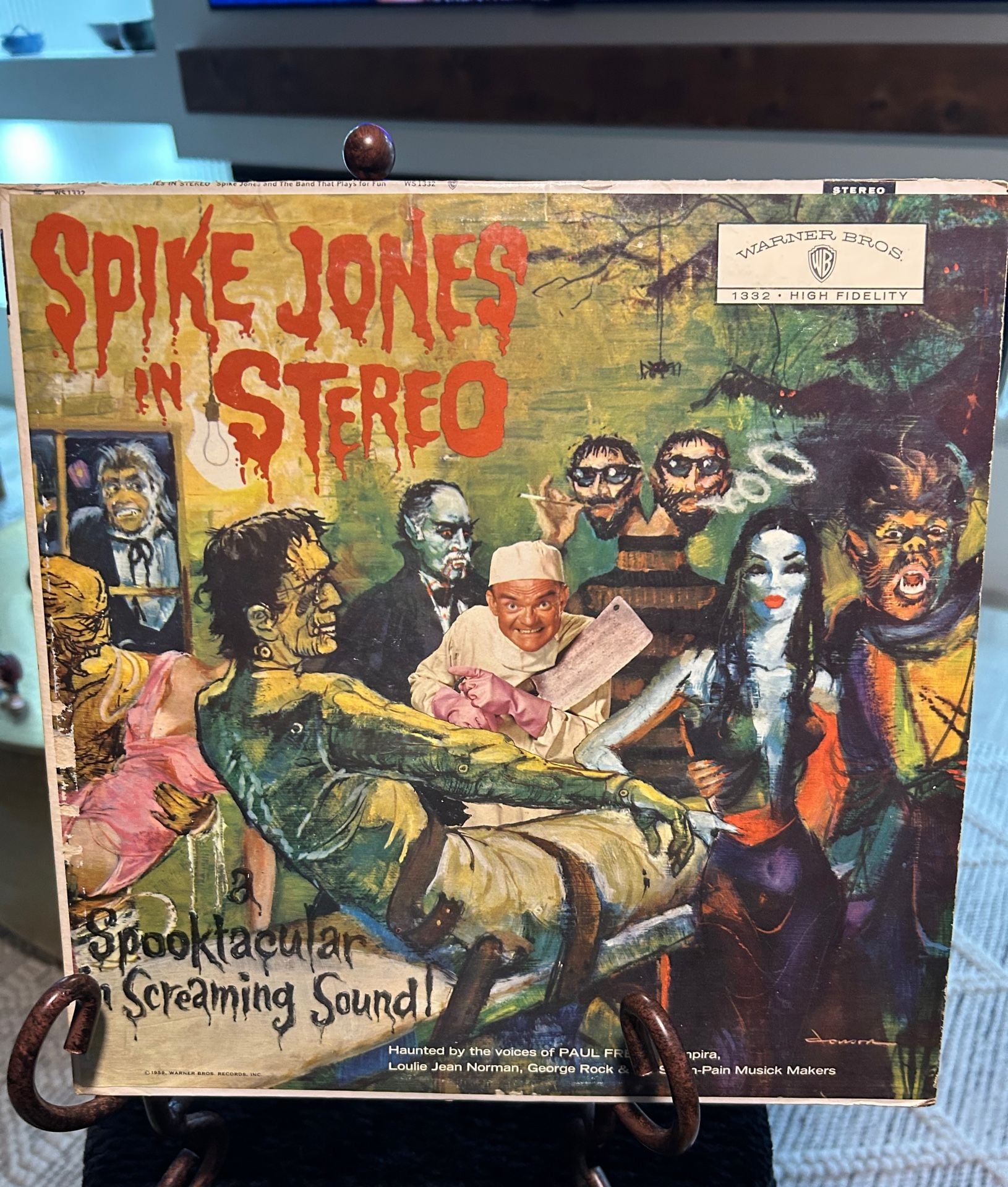 Spike Jones in Stereo LP Vinyl Record 1959 Warner Bros 1