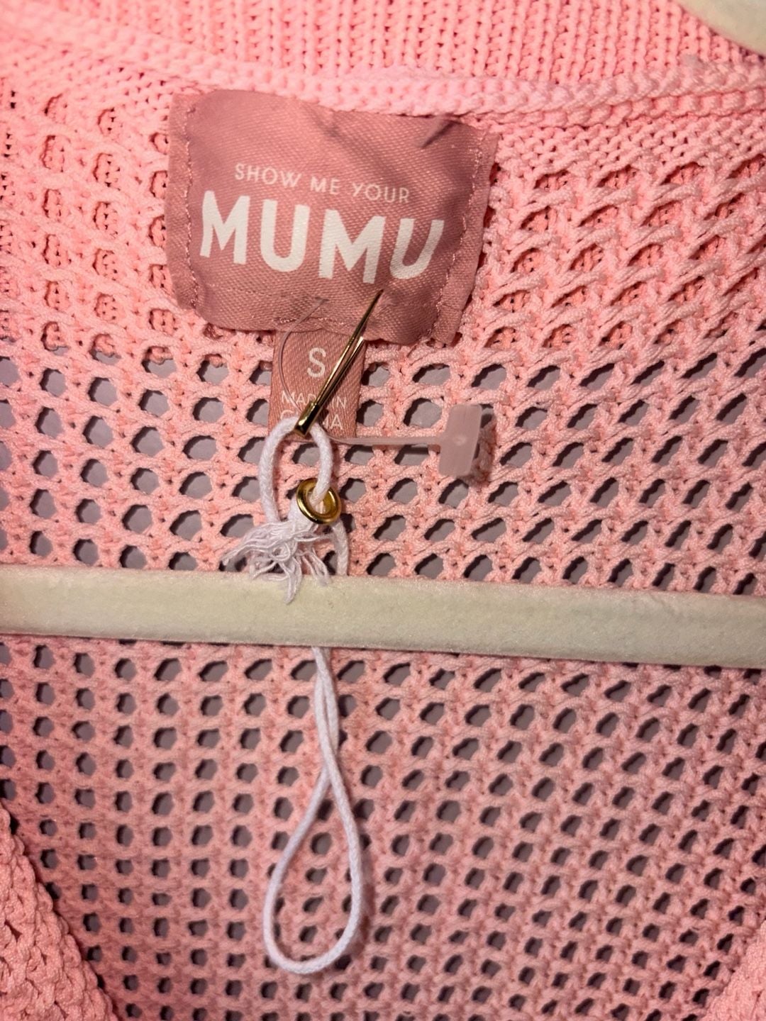 Show Me Your Mumu Button Up Coverup Size S Peachy Pink 5