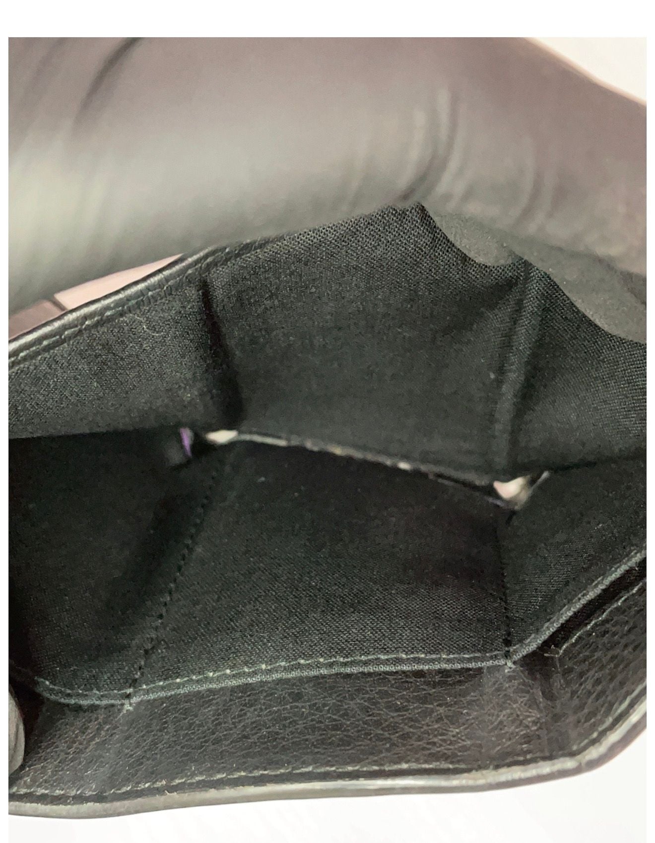 Balenciaga Paper Mini Trifold Wallet Black Leather 8