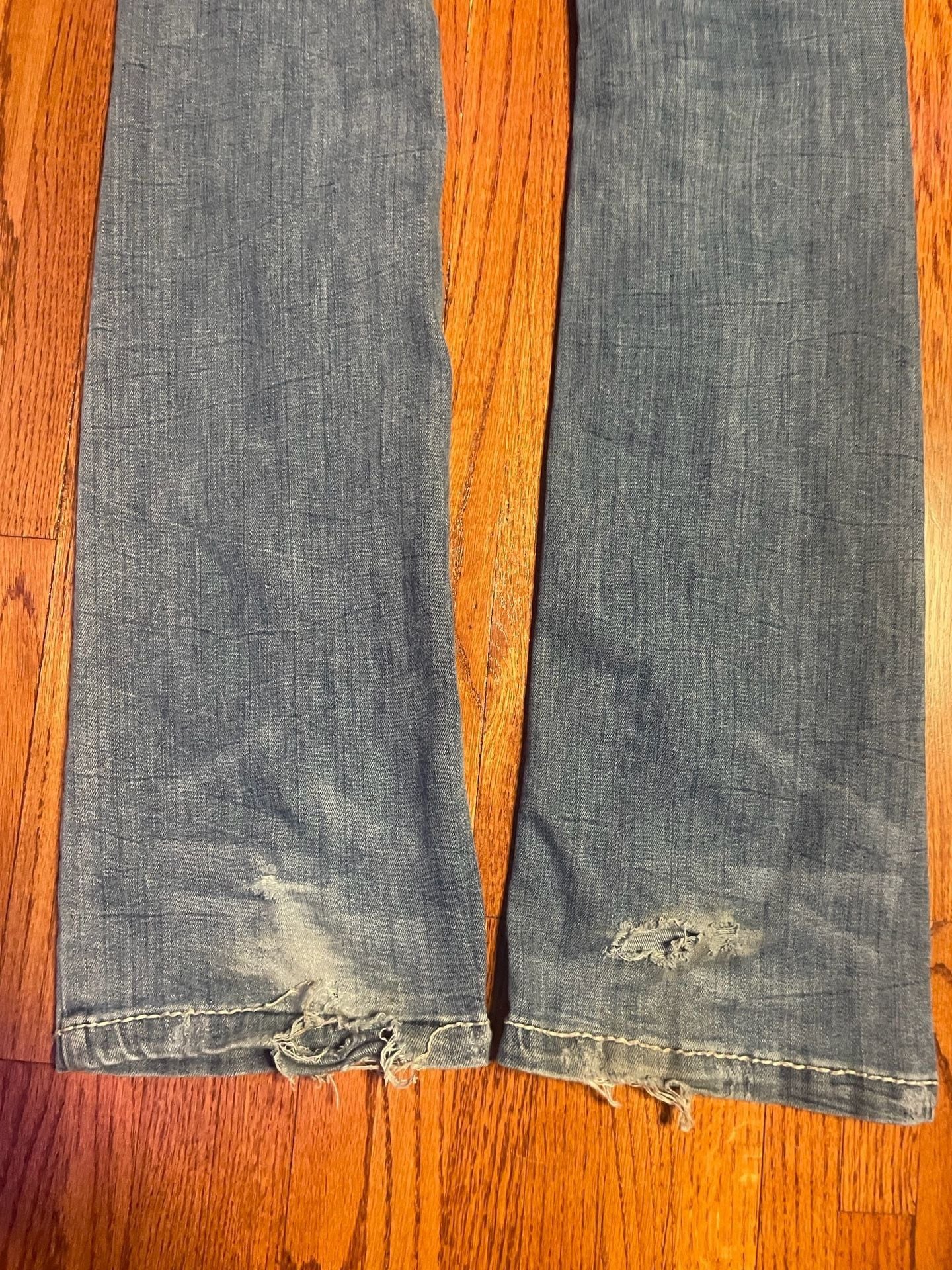 Ninth Hall Jeans Size 30 Embroidered Pocket Y2K Flare Denim 5