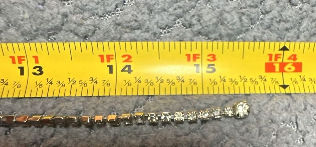 Vintage Rhinestone Collar Necklace Silver Tone Bib Choker 7