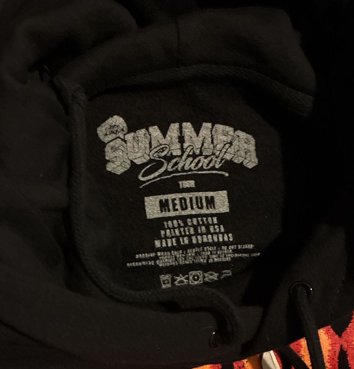 Summer School Tour '26 Hoodie Size Medium Black 4