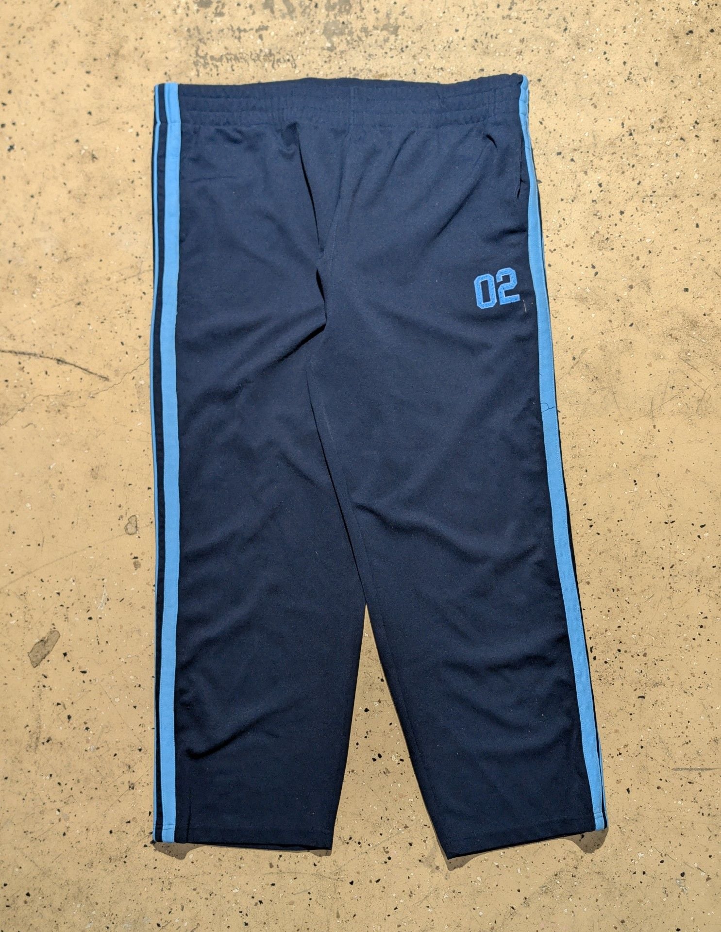 Athletic Works Track Pants Navy Blue 02 Striped 1