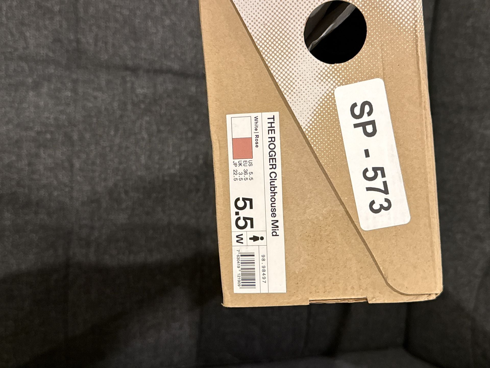 5.5W - On The Roger Clubhouse Mid White Rose Sneakers 8