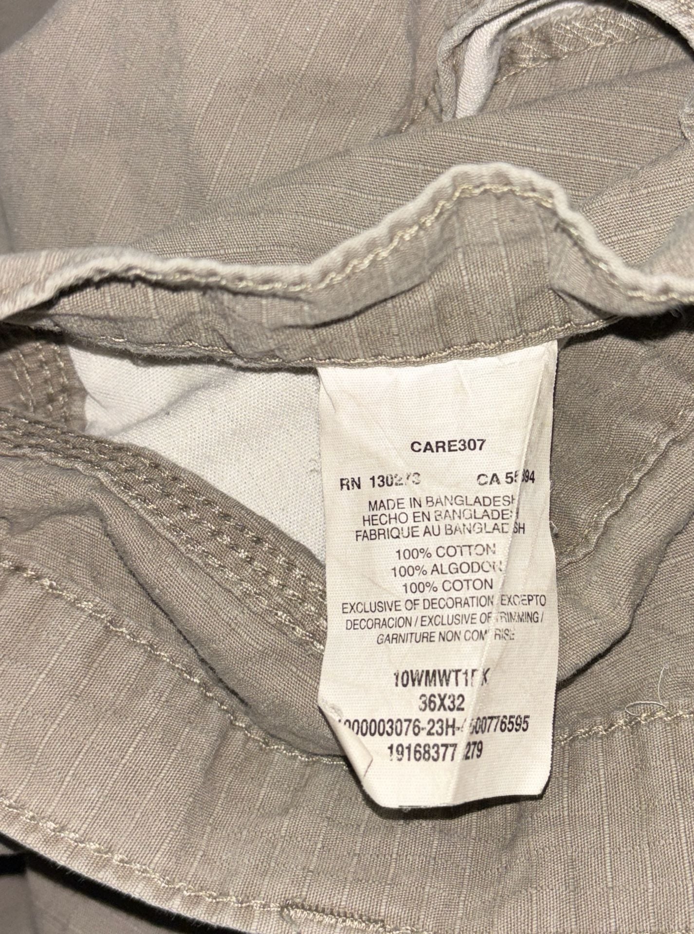 Wrangler Workwear Ripstop Carpenter Pants Size 36X32 Gray Cotton 6