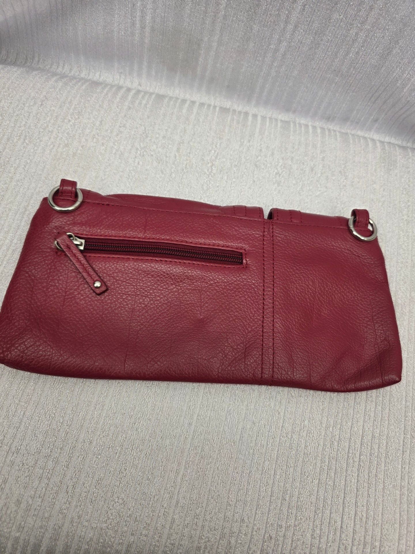Stone Mountain Red Leather Crossbody Bag 3