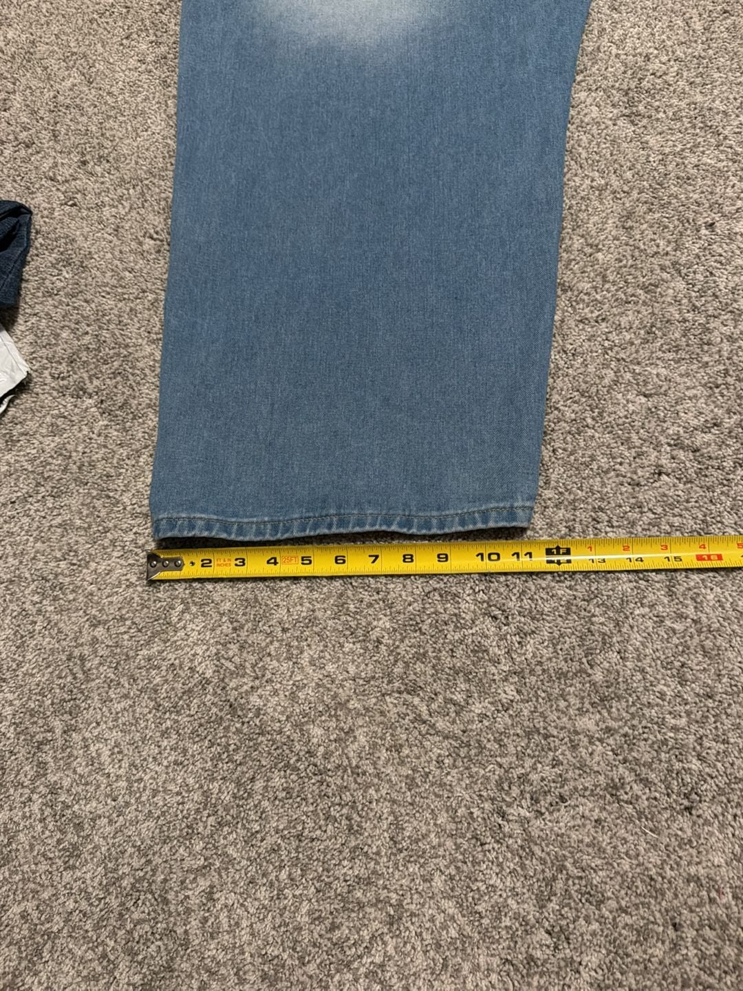 Shein Curve Wide Leg Jeans 4XL Blue Denim Cropped Patch Pocket Pants 11