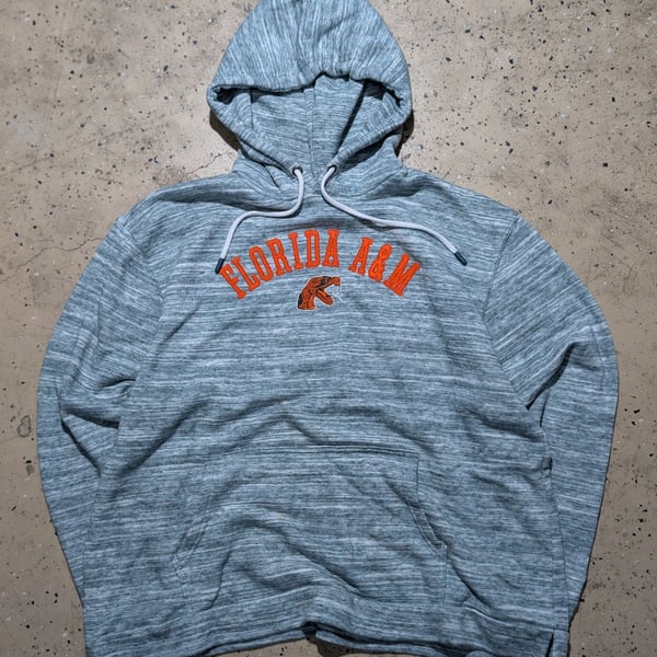 Champion Florida A&M Hoodie Size XL Gray Embroidered FAMU Rattlers