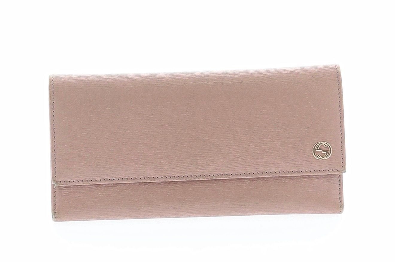 Gucci Interlocking G Continental Wallet Pink Leather 2