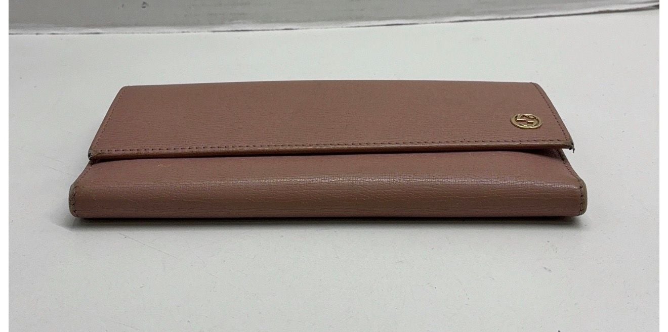 Gucci Interlocking G Continental Wallet Pink Leather 3