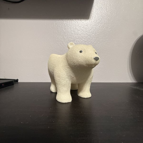 Bath and body polar bear candle holder