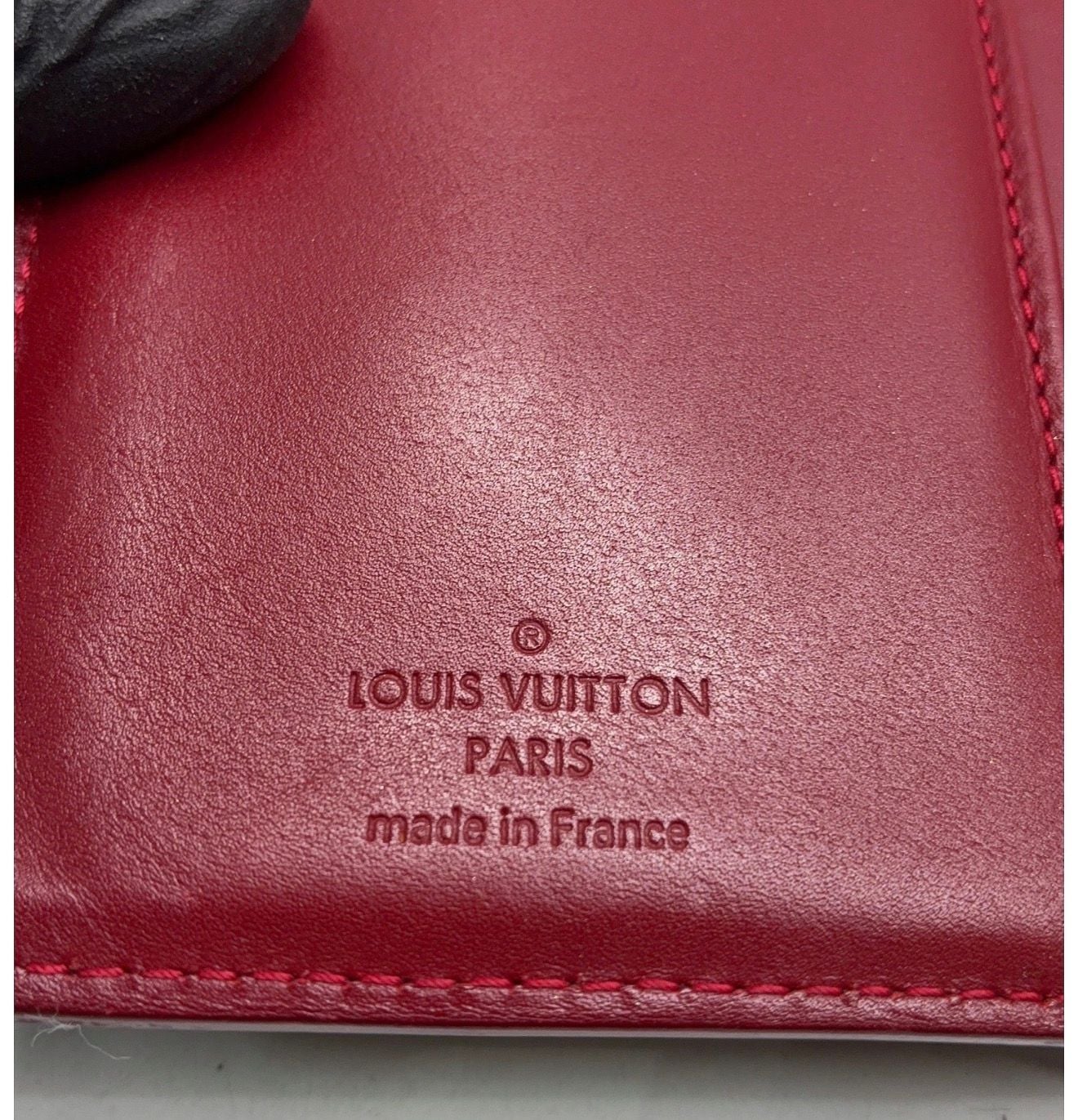 Louis Vuitton Monogram Vernis Viennois Kiss Lock Wallet Red Patent Leather 7