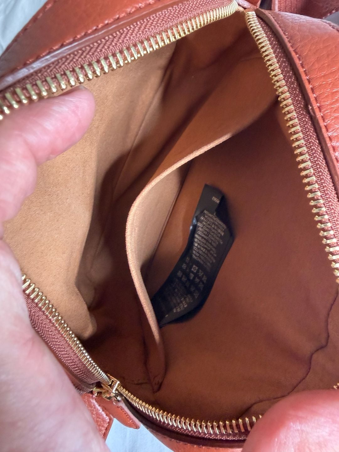 Stella McCartney $925 Logo Camera Crossbody Bag Auburn Brown 6