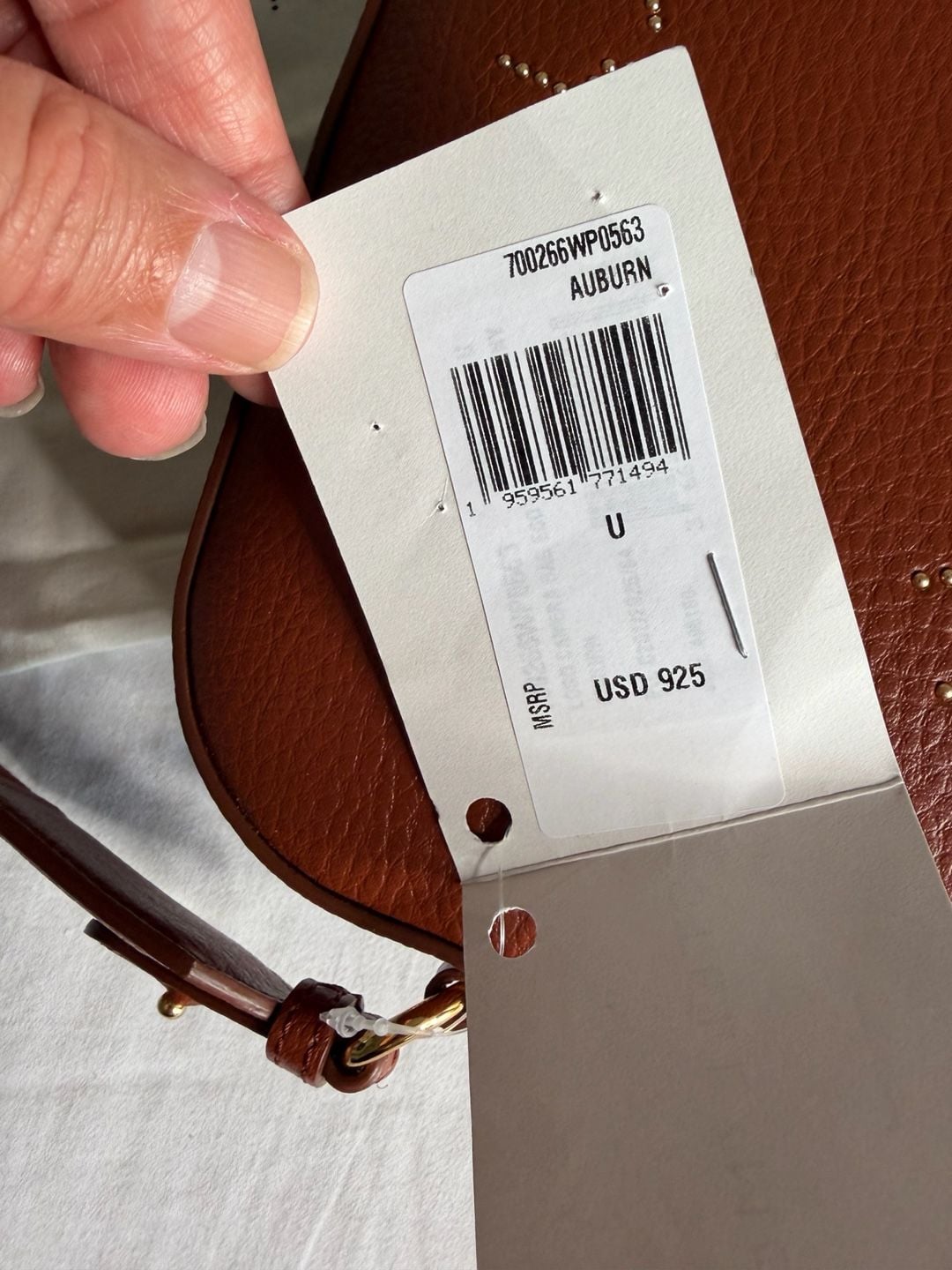 Stella McCartney $925 Logo Camera Crossbody Bag Auburn Brown 10