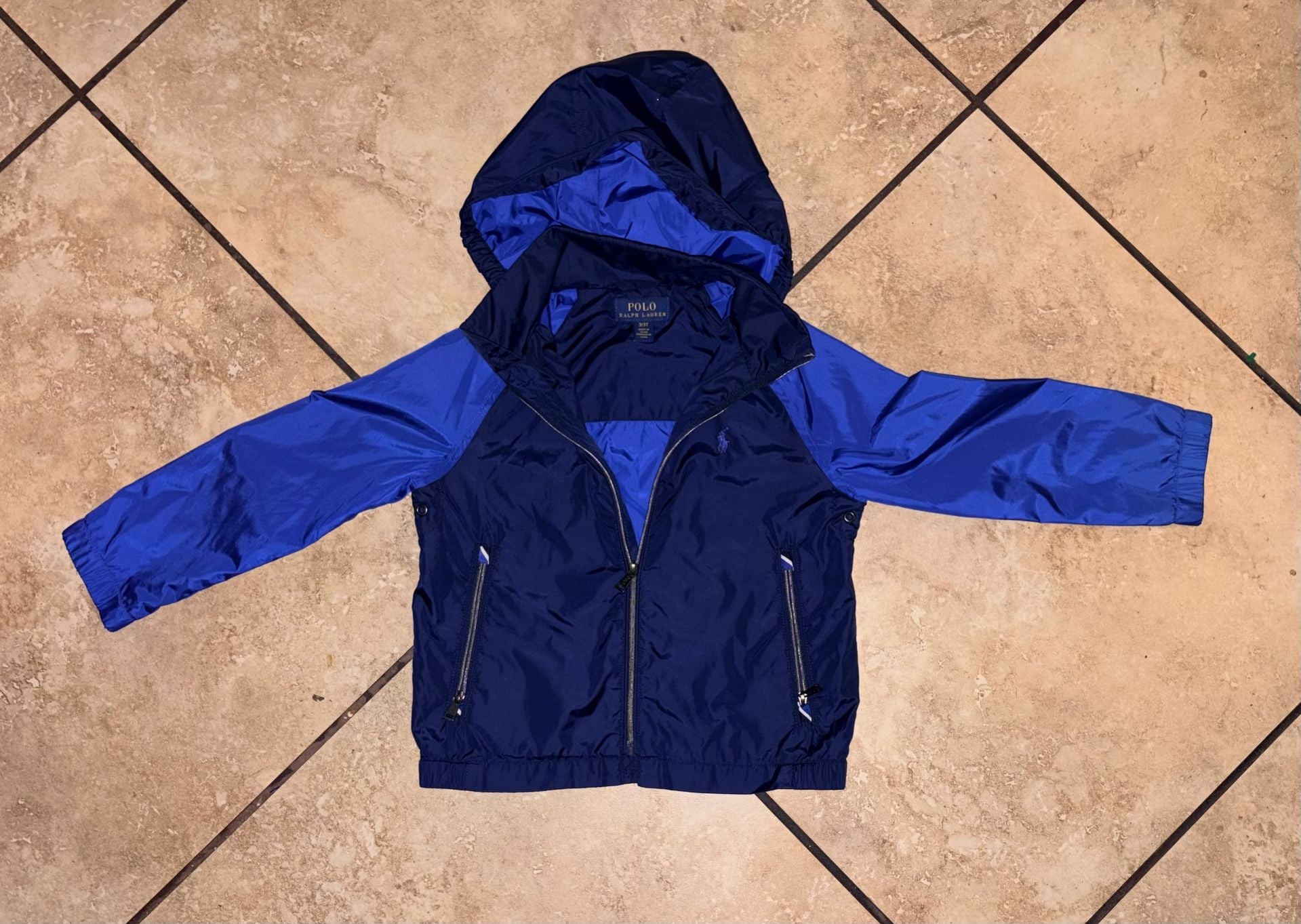 Polo Ralph Lauren Windbreaker Jacket Size 3/3T Blue 2