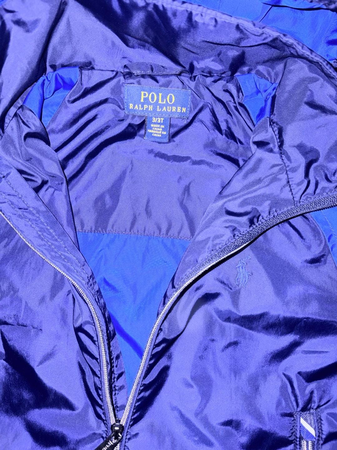 Polo Ralph Lauren Windbreaker Jacket Size 3/3T Blue 3
