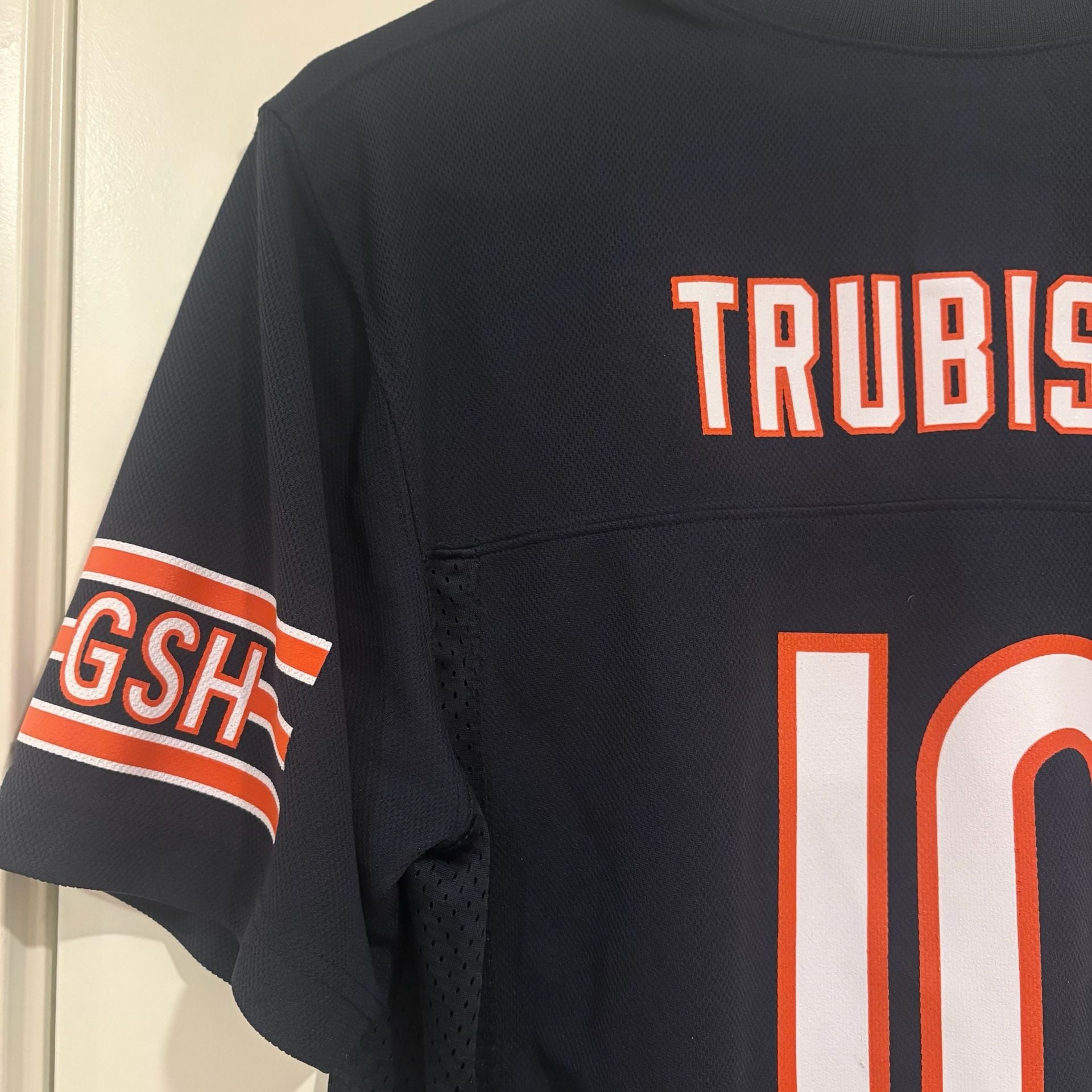 Chicago Bears Mitchell Trubisky #10 Jersey Youth L 14/16 NFL Team Apparel Navy 8