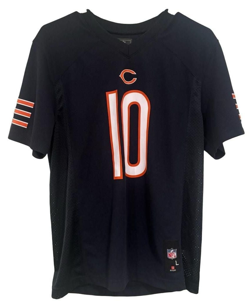 Chicago Bears Mitchell Trubisky #10 Jersey Youth L 14/16 NFL Team Apparel Navy 2