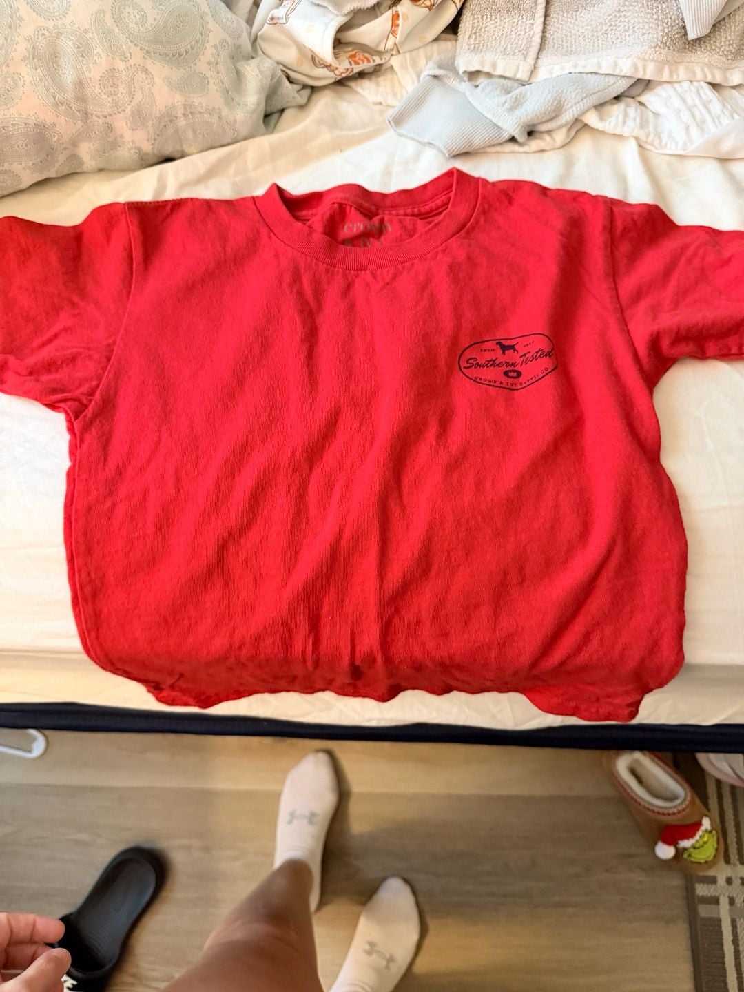 Crown & Ivy Southern Tested T-Shirt Red Graphic Tee 3