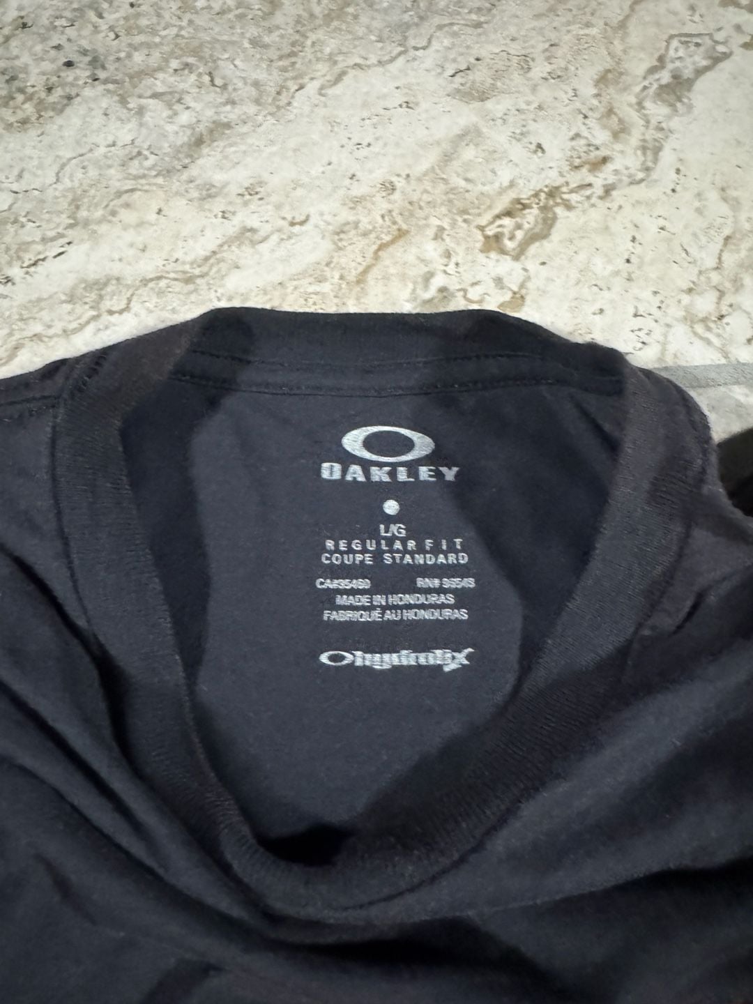 Oakley Machined T-Shirt Size L Black Red Graphic Logo 4