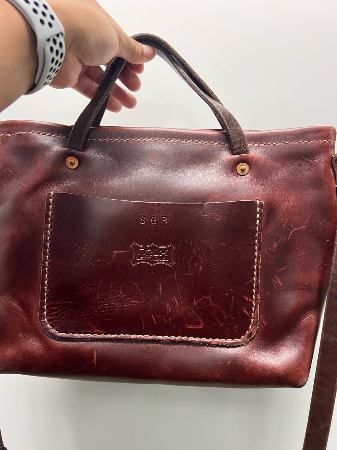 Orox Leather Co. Merces Cross Handbag Brown Leather 4