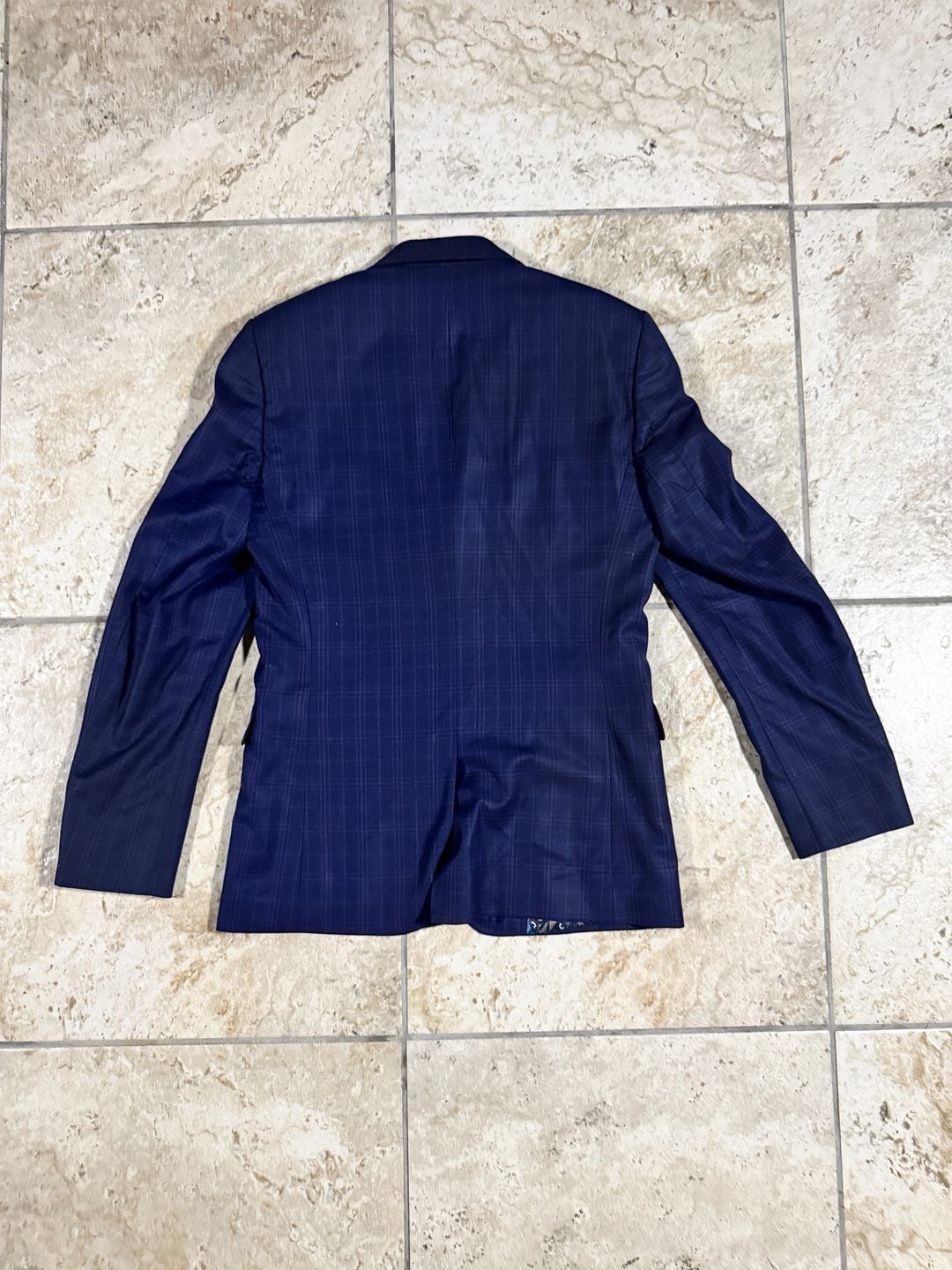 Ted Baker Modern Fit Blue Windowpane Blazer Jacket 7