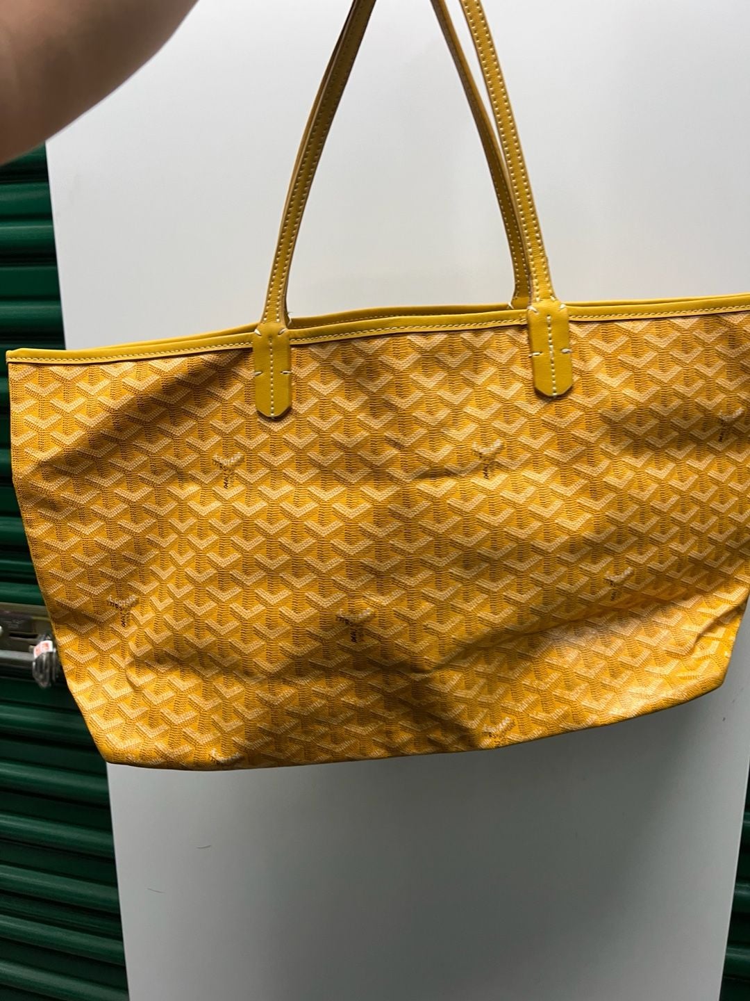 Goyard Saint Louis GM Tote Bag Yellow Coated Canvas 2
