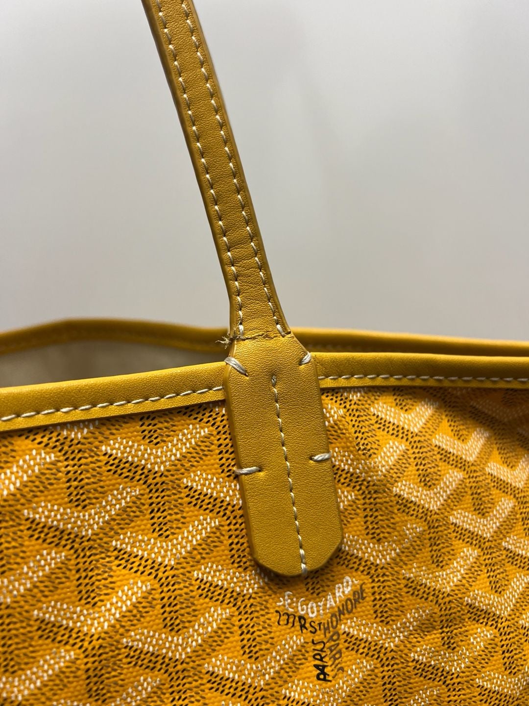Goyard Saint Louis GM Tote Bag Yellow Coated Canvas 4