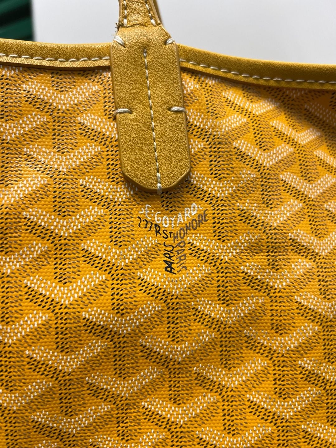 Goyard Saint Louis GM Tote Bag Yellow Coated Canvas 8