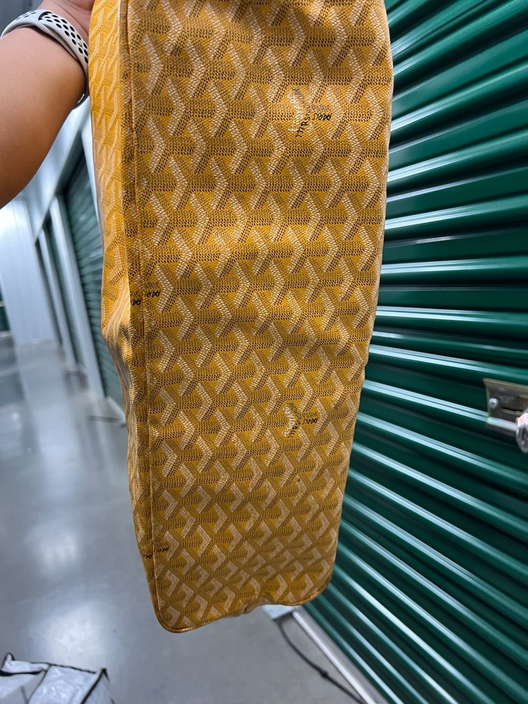 Goyard Saint Louis GM Tote Bag Yellow Coated Canvas 11