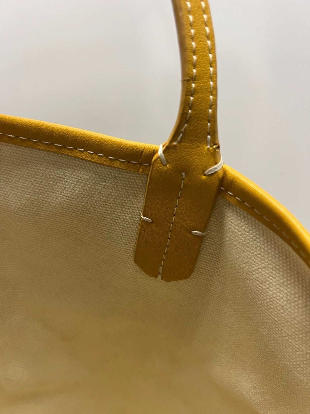 Goyard Saint Louis GM Tote Bag Yellow Coated Canvas 12